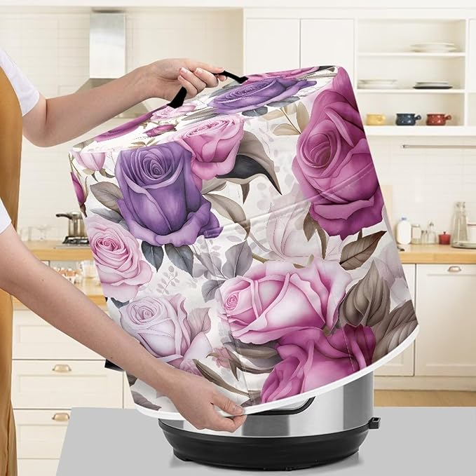 Rose Dust Cover for 6 qt Air Fryer & Pressure Cooker Kitchen Appliance - Image 4