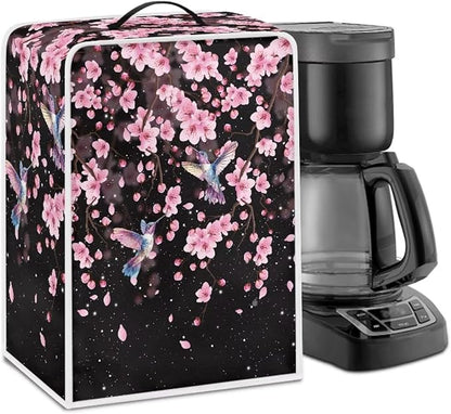 Coffee Maker Cover Hummingbird Cherry Blossom Coffee Maker Cover by Unknown