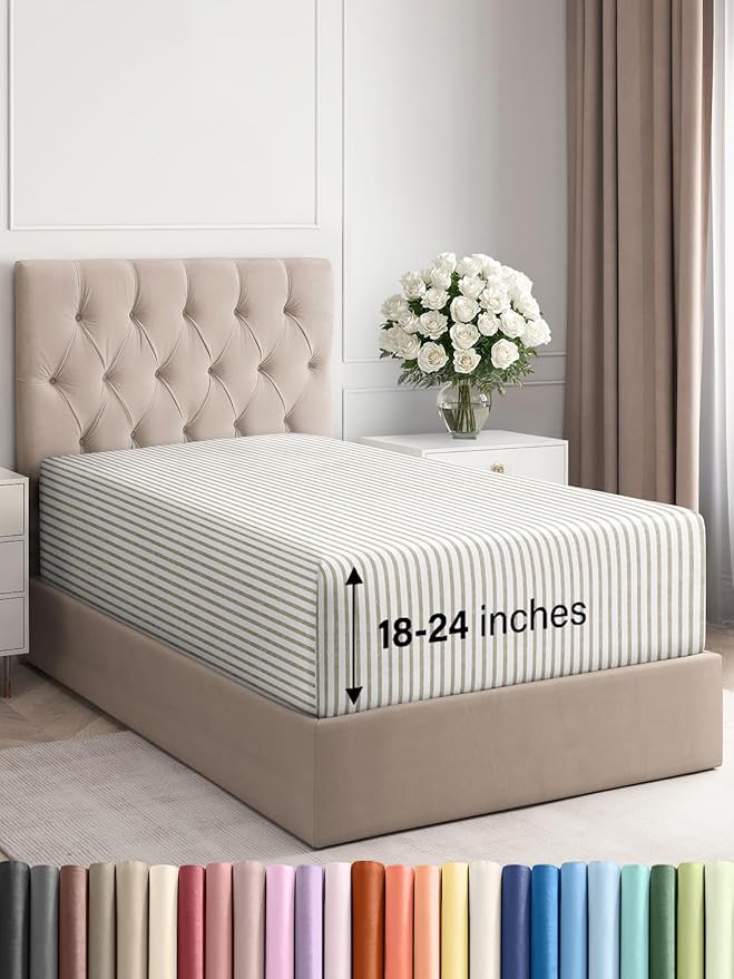 Extra Deep Twin Fitted Sheet by CGKUnlimited