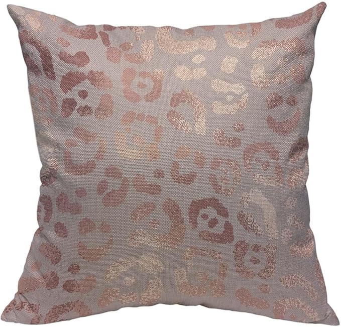 TKS MITLAN Leopard Skin Pillow Covers 18 x 18 Inch Rose Gold of Elegant Texture by TKS+MITLAN