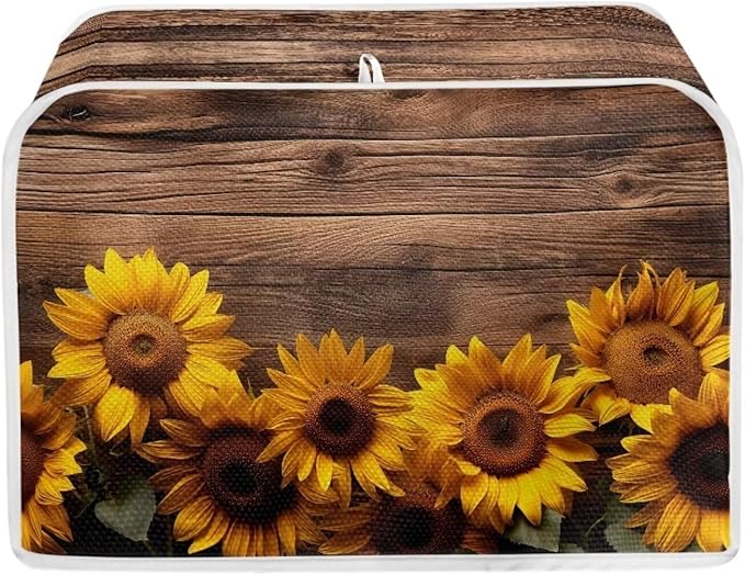 Sunflower 2 Slice Wide Slot Appliance Cover by Baxinh
