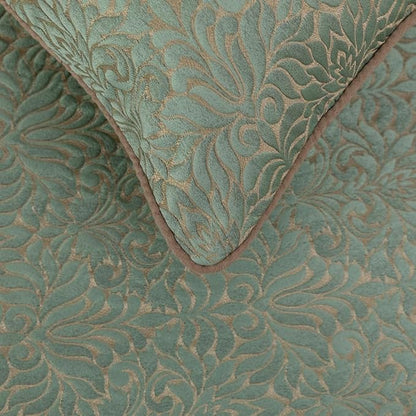 The HomeCentric King/Queen/Twin Blue & Beige Decorative Queen 74"x18" Bed - Image 3