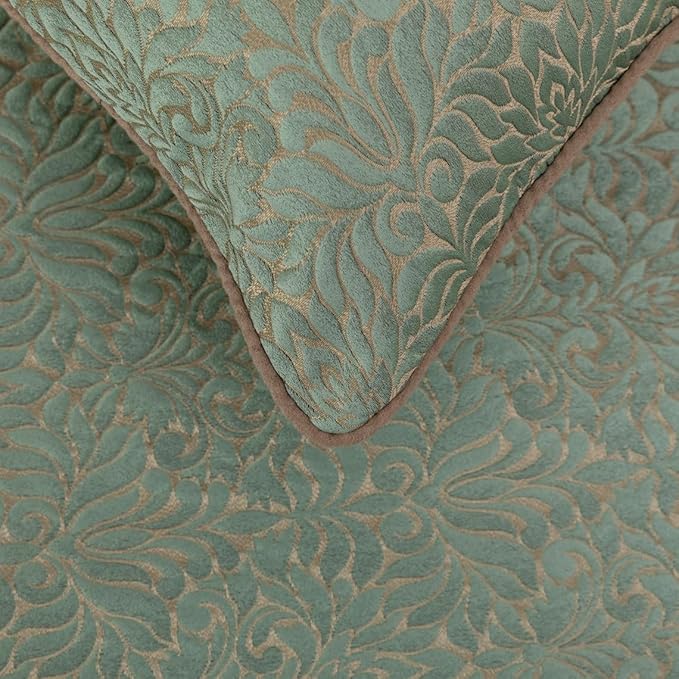 The HomeCentric King/Queen/Twin Blue & Beige Decorative King 90"x18" Bed Runner - Image 3
