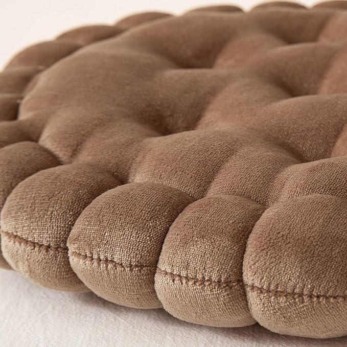 vctops Round Chair Pad Seat Cushion Solid Velvet Color Seat Pad Indoor Floor - Image 2