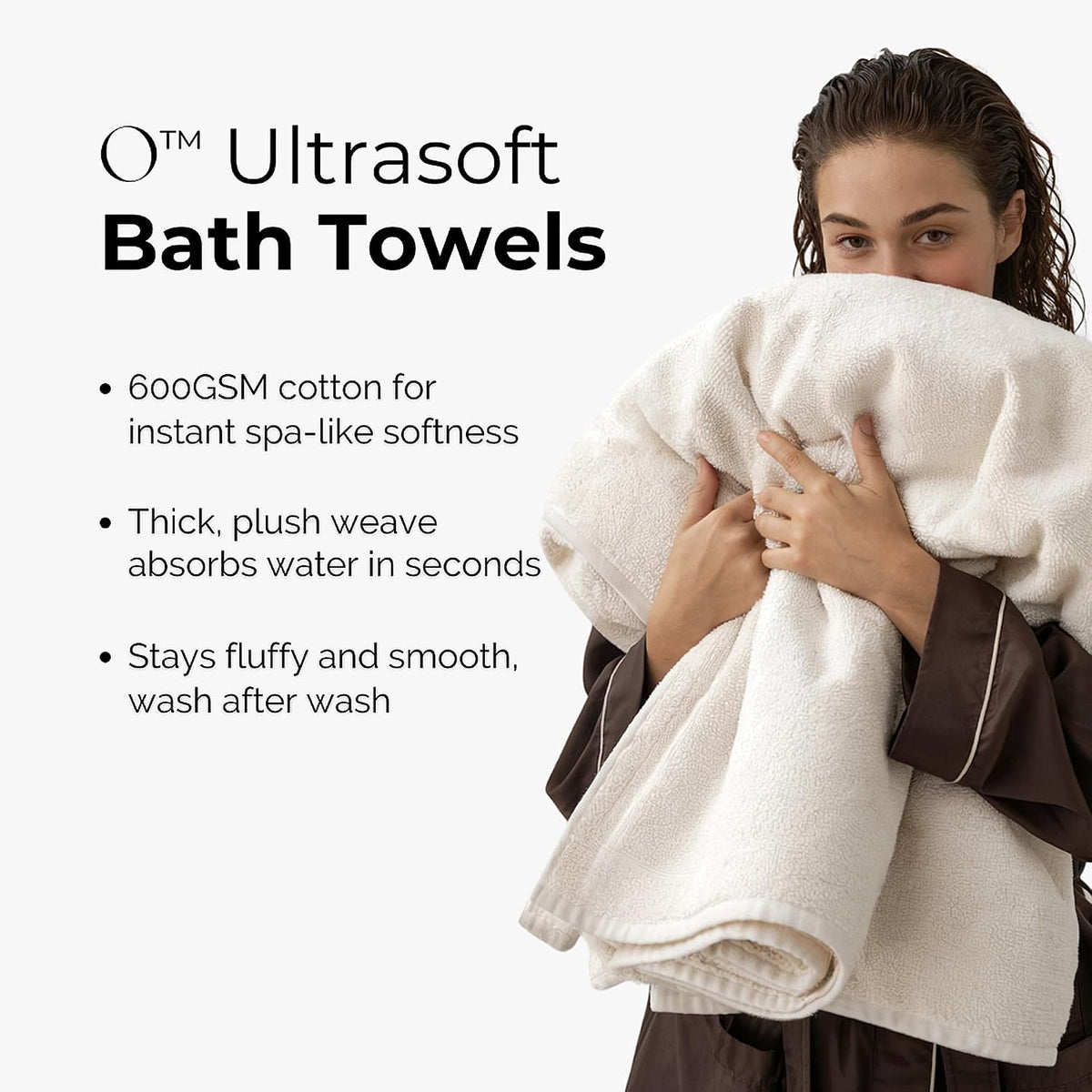 soft 100% pure cotton | spa bundle | shown in use