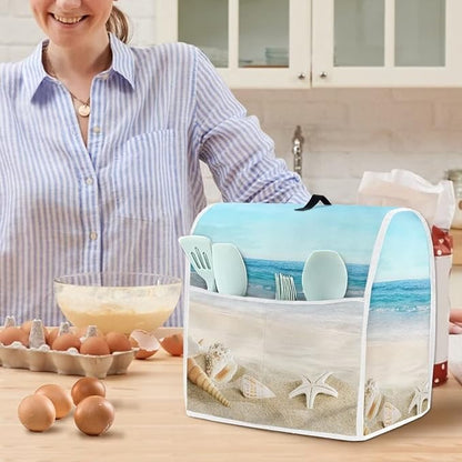 Fashion Mixer Covers Beach Print Indoor Kitchen Decorations, Polyester - Image 4