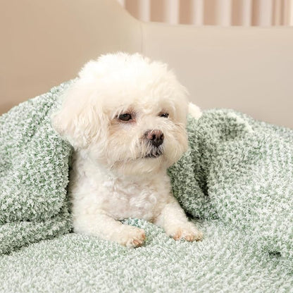 Snuggle Sac Heather Sage Green Throw Blanket - Image 7