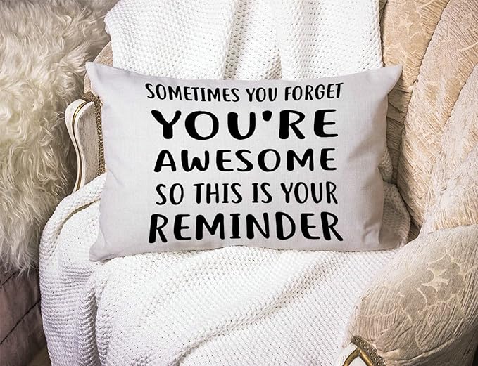 Solekla Inspirational for Women Decorative Throw Pillow Case 12x20 inch - Image 3