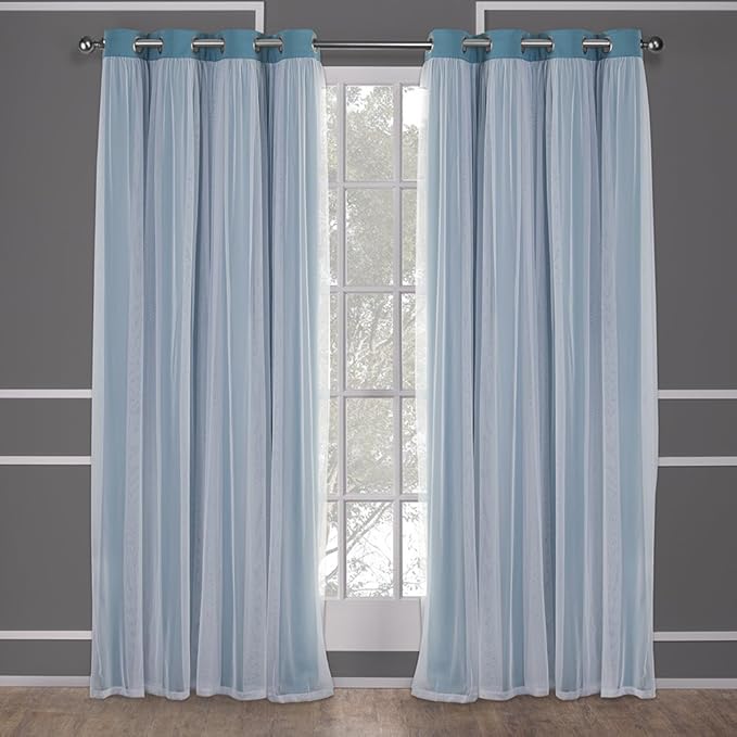 TOWN & COUNTRY LUXE Talia Double Layer Indoor Curtains, Sheer and Room - Image 3