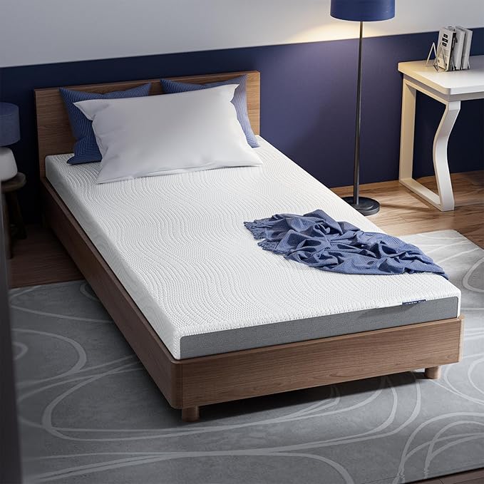 Cooling Mattress Topper Twin Size 2 Inch, Cooling Gel & Bamboo Charcoal Memory - Image 2