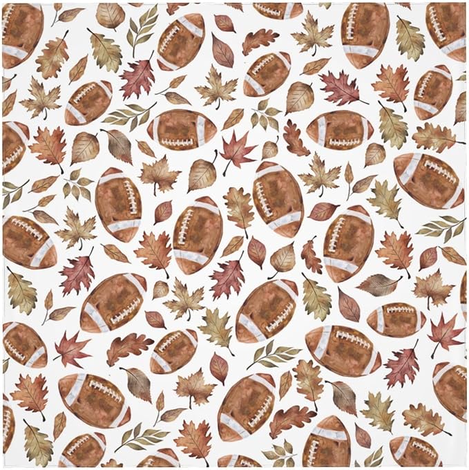 Fall Tablecloth Square 60×60 Inch, Football Maple Leaf Decor Print Tablecloth - Image 6