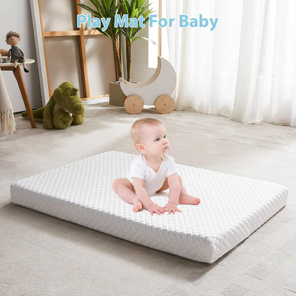 lilnap 3"" waterproof pack and play mattress, 38""x26""x3"" on a desk or shelf