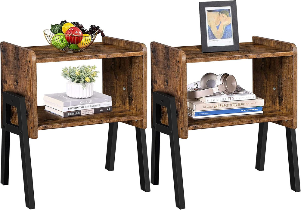 TUTOTAK Nightstnd, Set of 2, Stackable End Tables, Side Table, Bedside Tables...