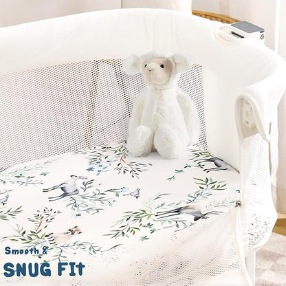 Stretchy Ultra Soft Fitted Bassinet Sheet Set 3 Pack, Universal Fit - Image 4