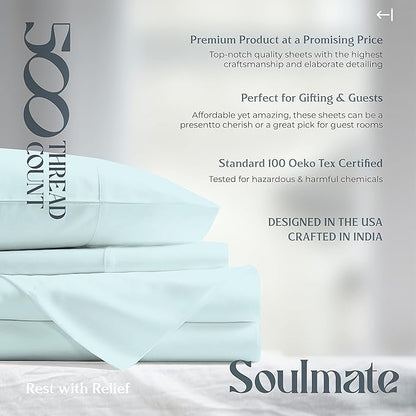Mayfair Linen 500 Thread Count Split King Sheets Sets - Image 8