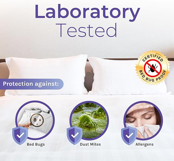 6 Gauge Vinyl Bed Bug Mattress/Box Spring Cover- Waterproof Encasement- Perfect - Image 3