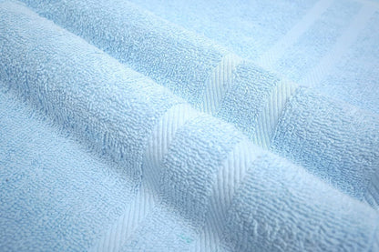 looperry 6 pack small bath towel set on a desk or shelf