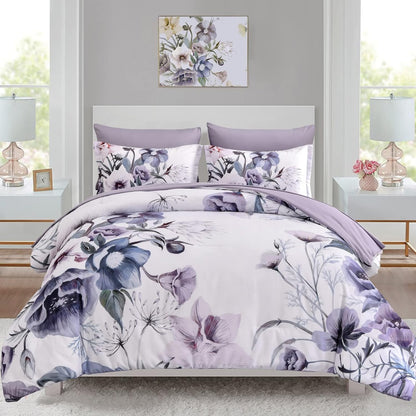 luxudecor floral comforter set full size 7 piece, main product view