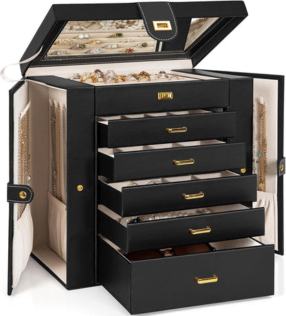 akozlin 6-tier jewelry box organizer 5 drawers storage, main product view