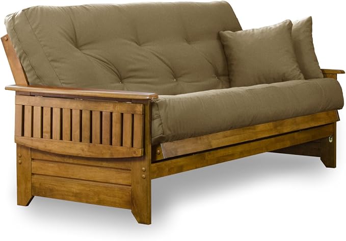 Nirvana Futons Brentwood Tray Arm Futon Sofabed Set - Image 3