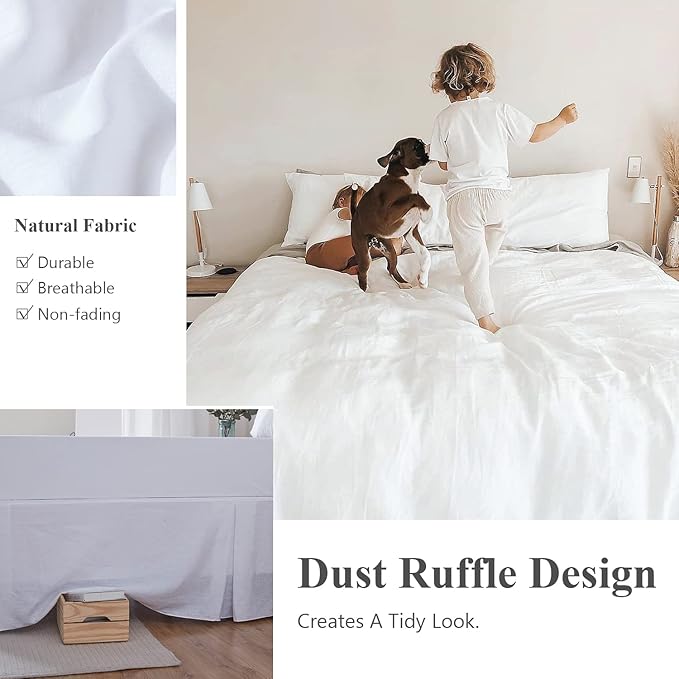 Simple&Opulence Belgian Linen Bed Skirt - Image 5