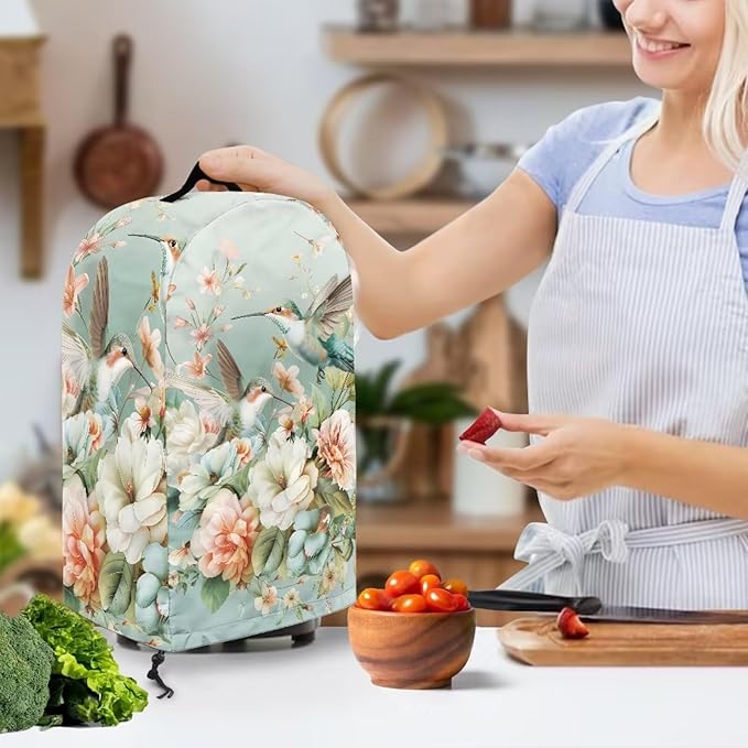 Hummingbird Floral Kitchen Blender Dust Cover Food Processor Dust Protection - Image 3