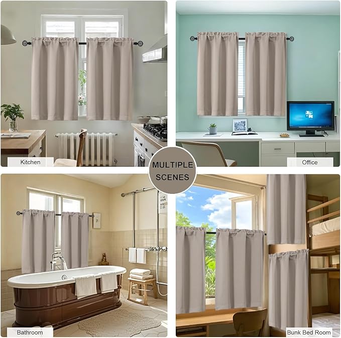 Gwine 24 Inch Long Tier Curtains - Image 7