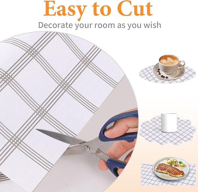Shelf Liner for Kitchen Cabinets Non Adhesive Drawer Liner Non-Slip Thickened - Image 4