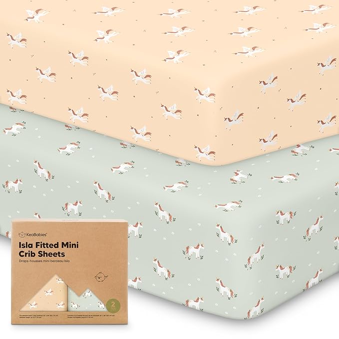 Pack and Play Sheets Fitted by KeaBabies