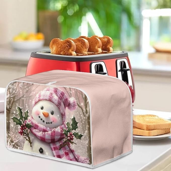 ZFRXIGN Christmas Snowman Toaster Covers 4 Slice Toaster Cover - Image 3