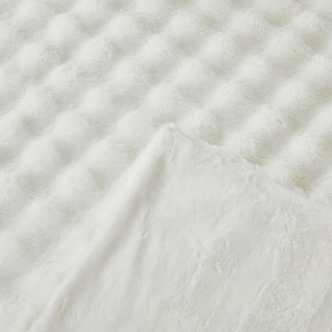 Faux Fur Throw Blanket for Couch Cozy Fuzzy Soft Plush Thick Fluffy Fleece - Image 4