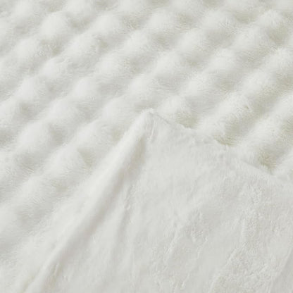 Faux Fur Throw Blanket for Couch Cozy Fuzzy Soft Plush Thick Fluffy Fleece - Image 4
