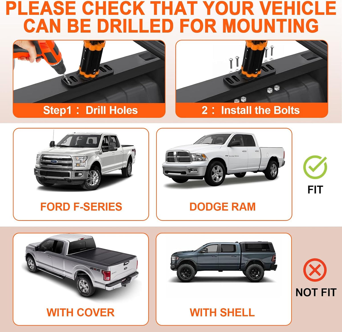 universal truck ladder rack, aluminum ladder rack for showing dimensions