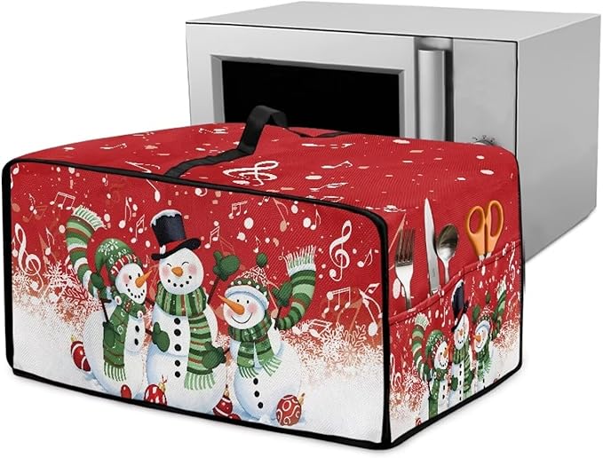 Christmas Convection Toaster Oven Cover by Garucesta