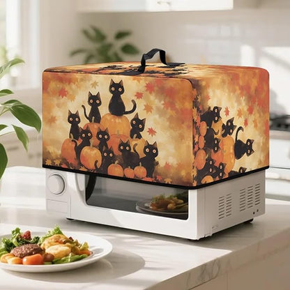 Microwave Oven Dust Cover, Thanksgiving Cat Heat-Resistant Waterproof Microwave - Image 2