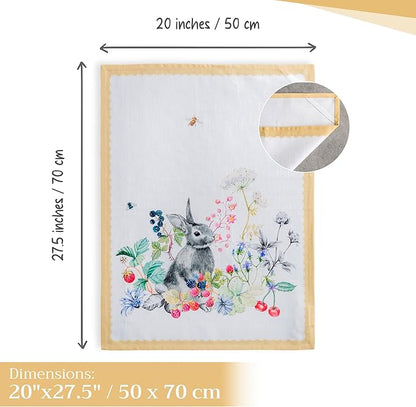 Maison d' Hermine Kitchen Towels Set of 3 100% Cotton 27.50" x 20" Reusable - Image 4