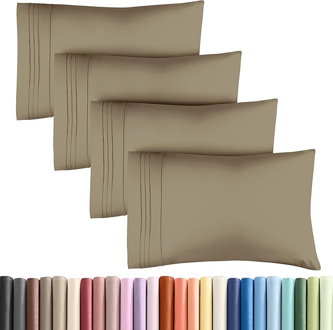 King Pillow Cases Set of 4 by CGKUnlimited