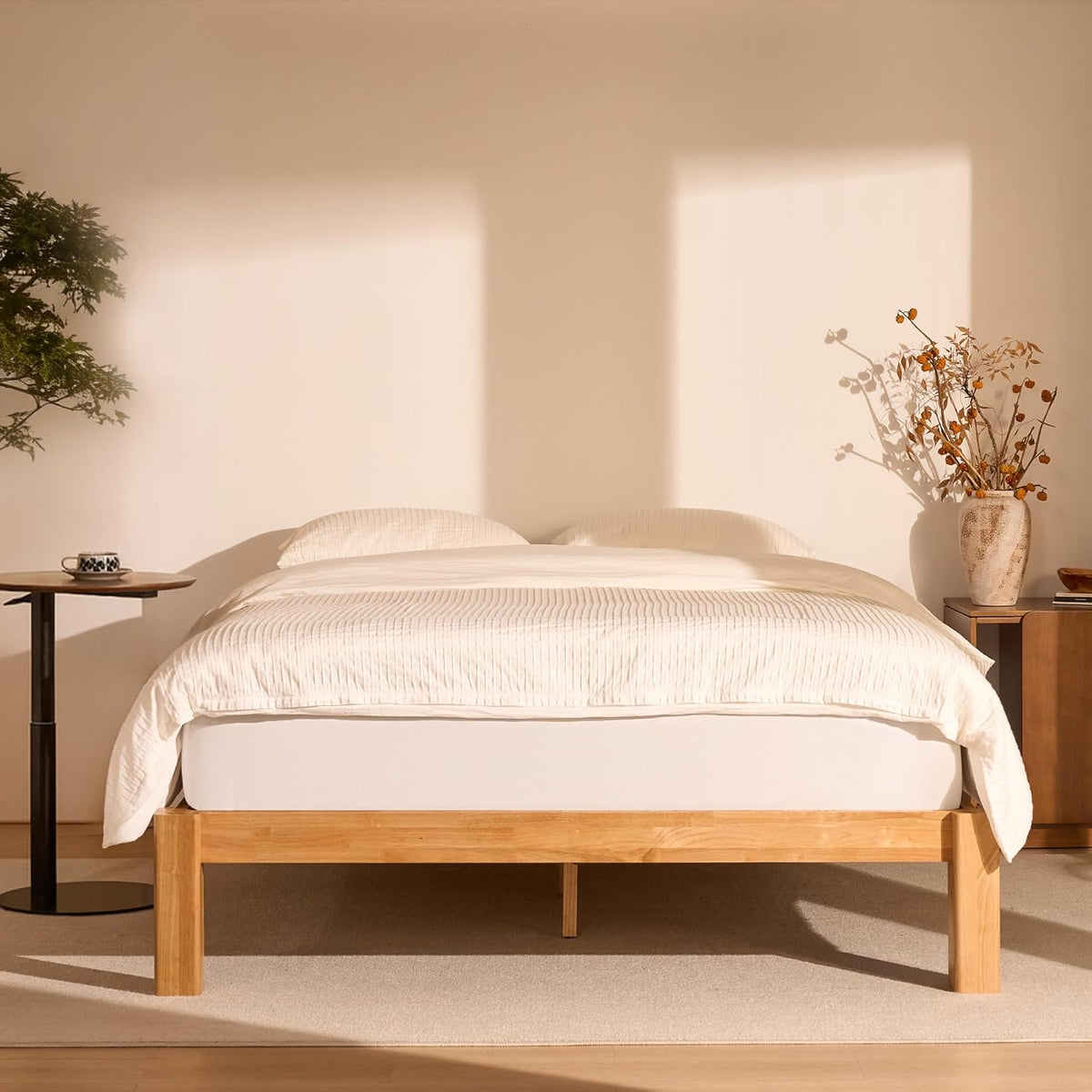 flexispot hako g2 japanese joinery bed frame queen, main product view