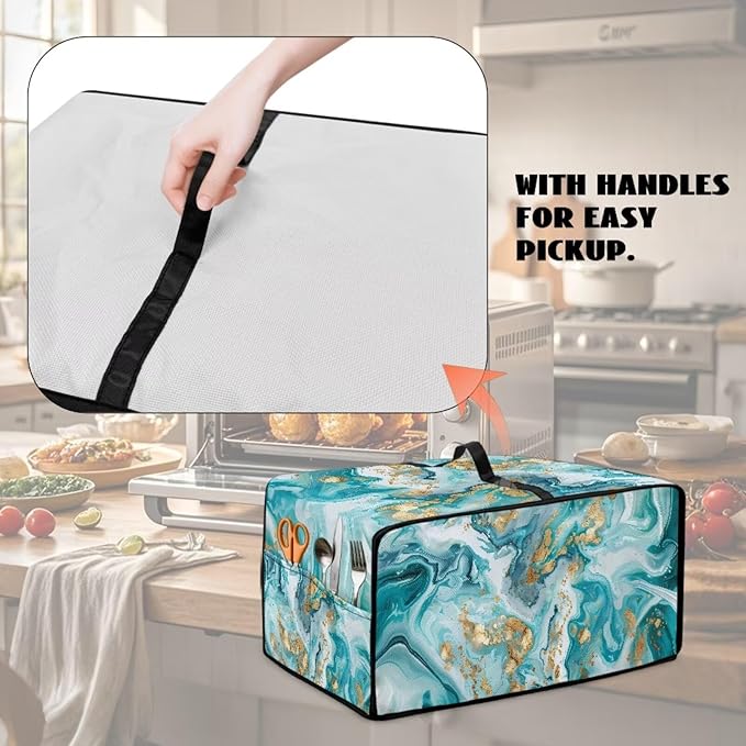 Convection Toaster Oven Dust Cover Washable Fabric Electric Appliance Protector - Image 4