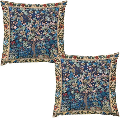 William Morris Floral Original Throw Pillow Covers Boho Art Retro Design Cozy by XBDDZSW