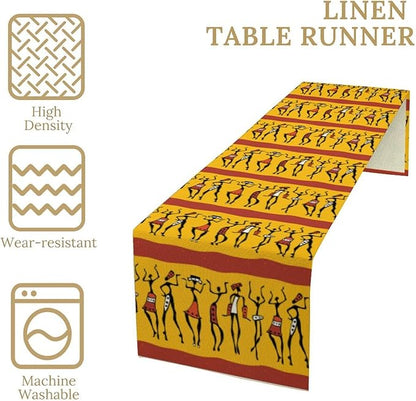 African Woman Table Runner, Ethnic American Juneteenth Heritage Festival - Image 5