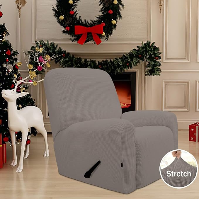 Easy-Going Recliner Stretch Sofa Slipcover Sofa Cover 4-Pieces Furniture - Image 2