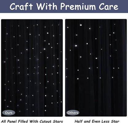 Kinryb Kids Blackout Curtains for Bedroom/Living Room/Classroom, Sheer Overlay - Image 6