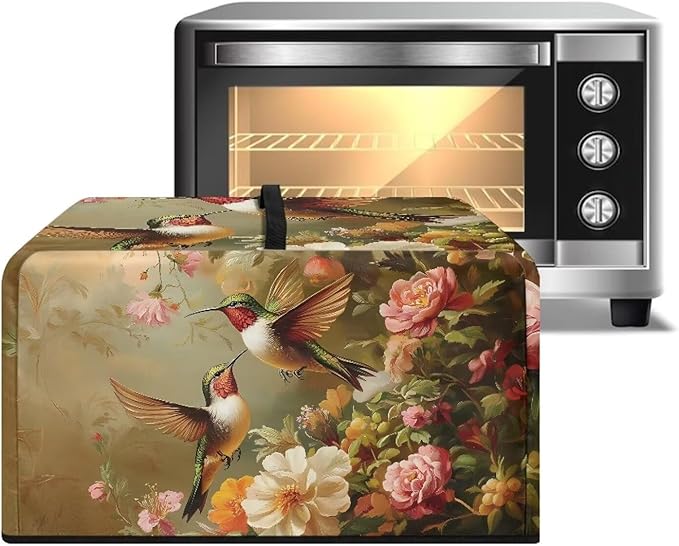 Microwave Oven Dust Cover, Hummingbird Polyester Waterproof Microwave Dust - Image 2