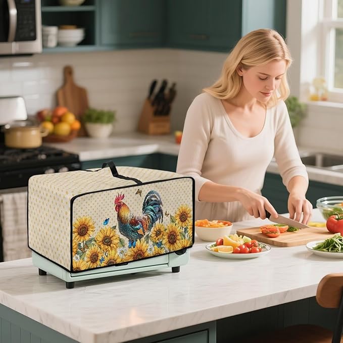 Microwave Oven Dust Cover Waterproof Dustproof Microwave Toaster Oven Cover - Image 4