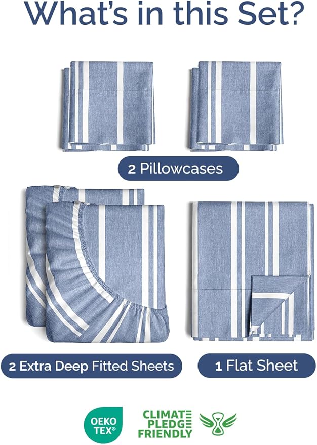 Extra Deep Split King Sheet Set - Image 2
