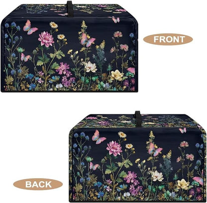 Microwave Dust Cover, Floral Heat-Resistant Waterproof Polyester Fabric - Image 5