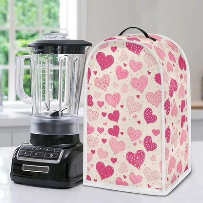 Talayituse Love Heart Print Blender Dust Cover, Fingerprint Protection Cover - Image 5