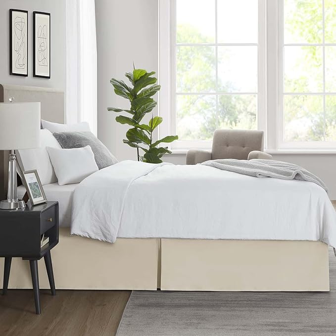 Nestl Cream Bed Skirt Queen Size - Image 7