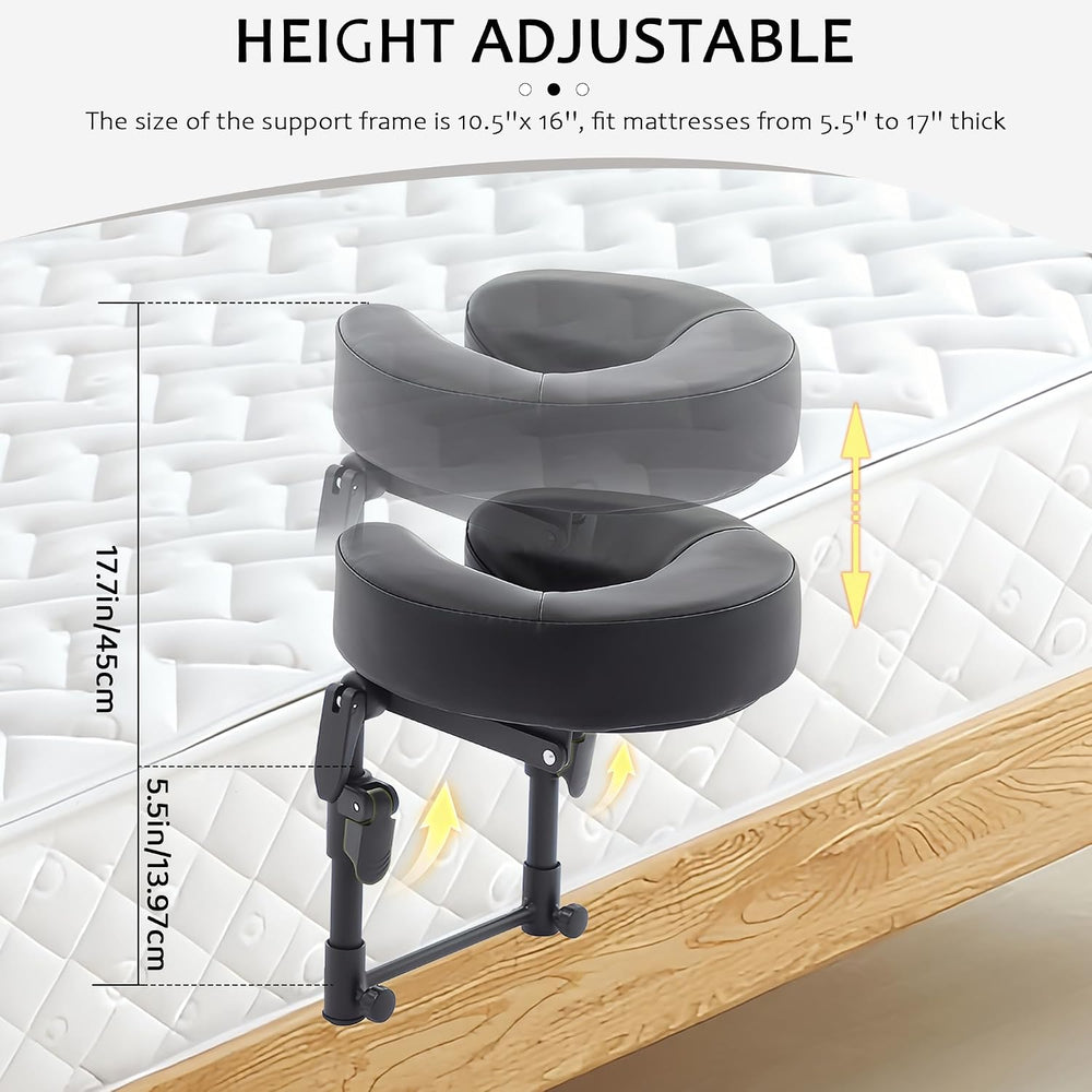 Massage headrest for Bed,Massage Table Face Cradle for Bed(Basic Set)